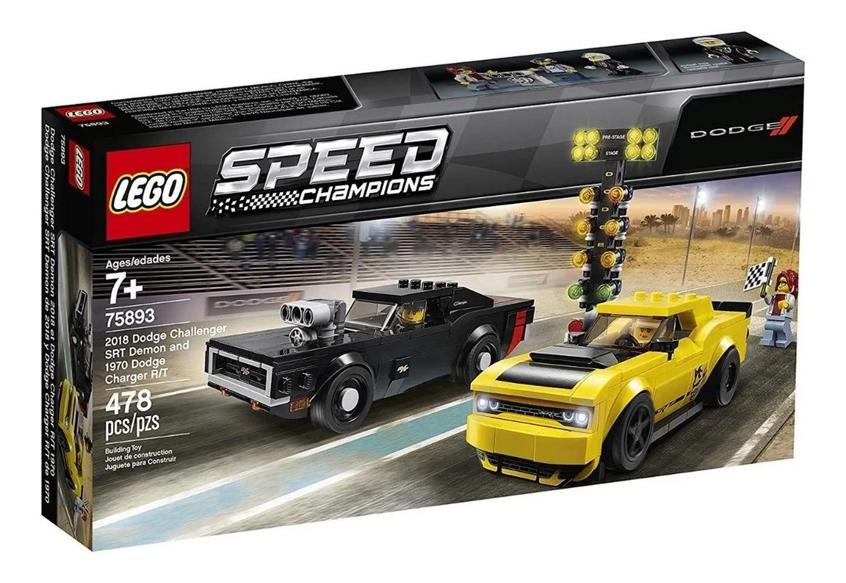 Lego Speed Champions - Dodge Challenger Srt And Charger Rt | Meses sin