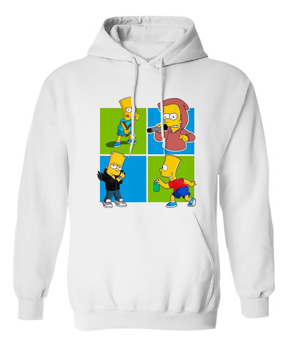 Sudadera Con Gorro Bart Simpson Bad Emociones