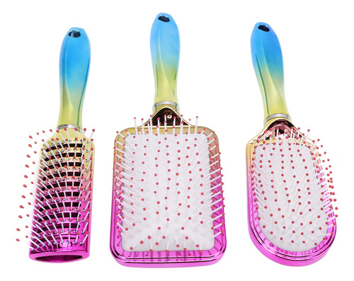 Juego De Cepillos Para Desenredar El Cabello, 3 Piezas, Galv