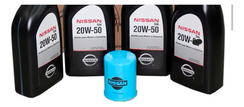 Kit Aceite 20w50 Nissan Para Todo Tipo De Motores Y Filtro A