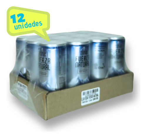 Agua Con Gas Club Soda Fuerza Natural 12 Un 310ml
