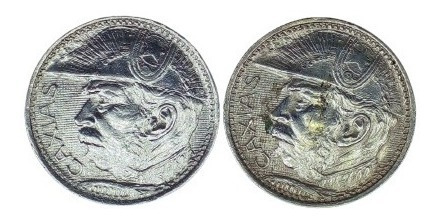 Duas Moedas 2000 Réis De 1935 - Duque De Caxias Lt1929