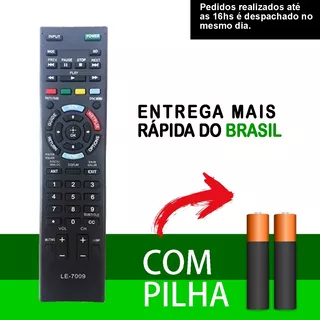 Controle Remoto Para Tv Lcd / Led Bravia Sony Com Netflix