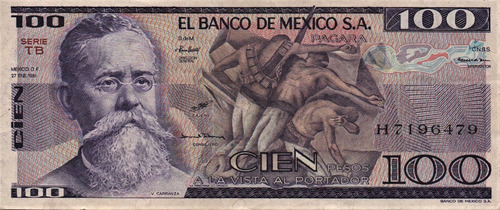 Billetes De $100 Mexicanos De 1981 Y 1982