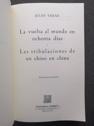 Julio Verne, 2 Libros (3 Títulos), Editorial Porrúa (Usado)