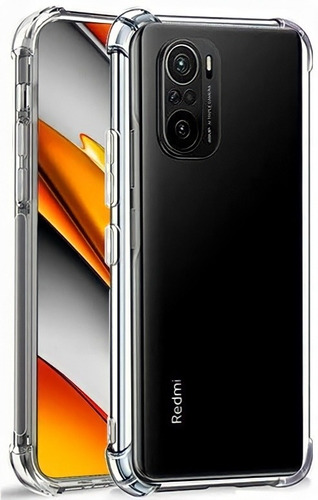 Imagen 1 de 10 de Carcasa Para Xiaomi Poco F3 Transparente Antigolpe