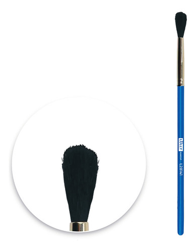 Pincel Maquiagem Pequeno Para Esfumar Sombras Olhos L28141 Cor Azul