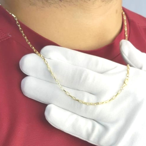 Corrente Cordao Ouro 18k Cartie Oca Grossa 60cm Masculino