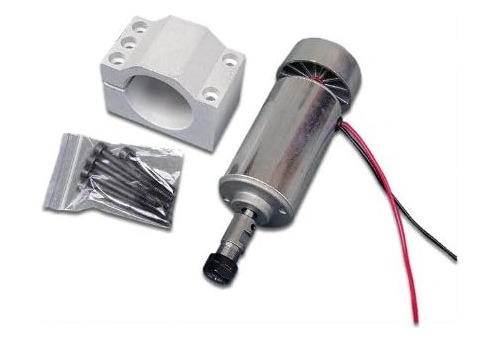 Motor De Spindle 300w Dc12-48v Cnc Y Grabado Tallado 24v 36v