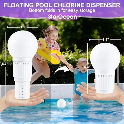 Dispensador Flotante De Cloro Para Spa Y Piscina - Anti Hund
