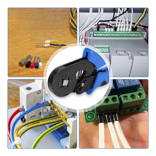 Kit De Alicates Para Terminales Crimper Press + 1200 Tubular