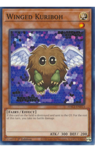 Tarjeta Yugioh Winged Kuriboh Hac1-en013 Common