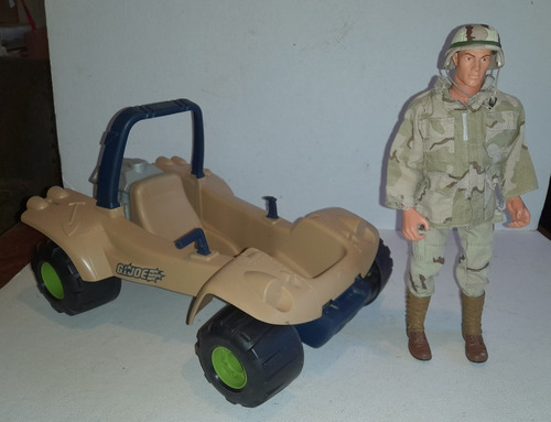 Gi Joe Figura 12 Con Vehiculo Buggy Hasbro 1996 (Usado)