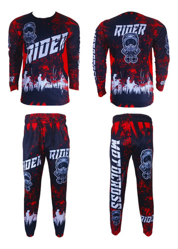 Uniforme Enduro Jersey+pantalón Jogger Moto Mtb Downhill Bmx