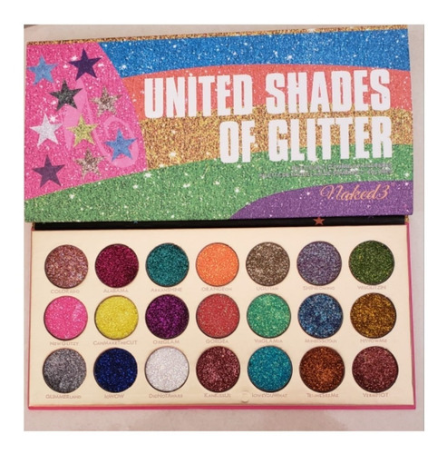 Paleta De Sombras Glitter Cleof Sombra Unicornio