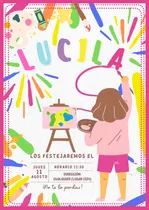 Comprar Tarjeta De Cumple Personalizada Arte  Imprimibles