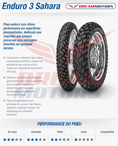 Imagem 3 de 5 de Pneus Enduro 3 90/90-21 Tourance 150/70-17 Tiger 900 Rally