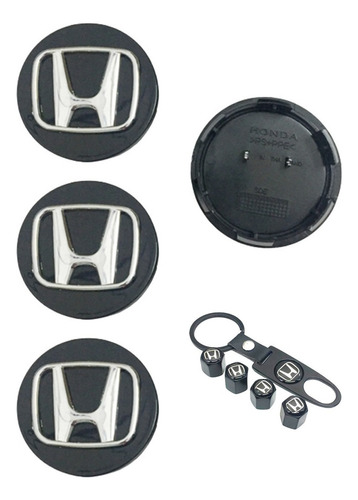 Kit Tapas Centro De Rin Honda 69mm Accord Crv Civic Odyssey 