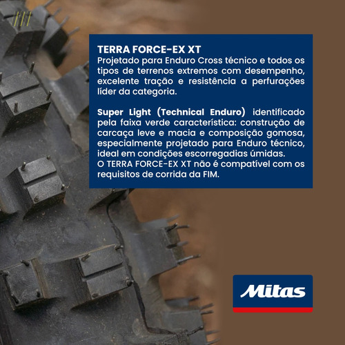 Pneu Mitas 120/90-18 Terra Force-ex Xt 57r Super Light