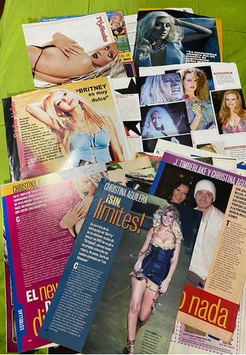 Christina Aguilera Pack  Material Grafico Revistas