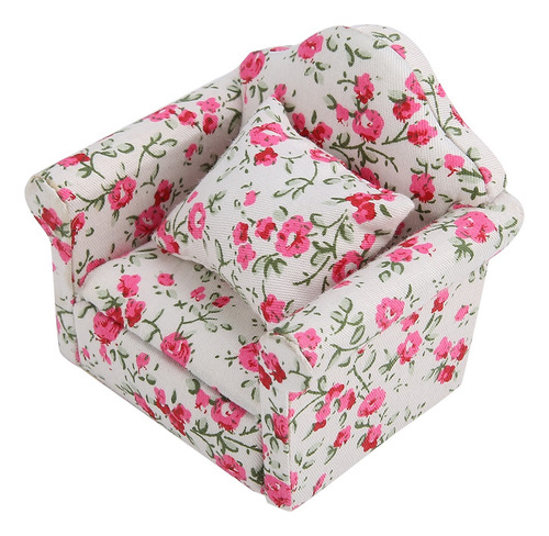 Set De Sofás Con Estampado De Flores 1/12 #2