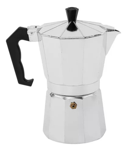 Cafetera Tradicional Italiana  Aluminio 6 Tazas Espresso 