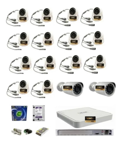 Dvr 16 Ch Hilook Full / 16 Cameras Full /  Hd 4t Wd Purple