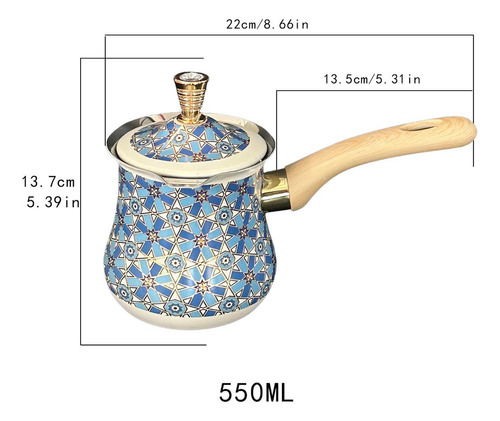 *para Cafeteira Árabe Panela De Derreter Leite 550ml Padrão