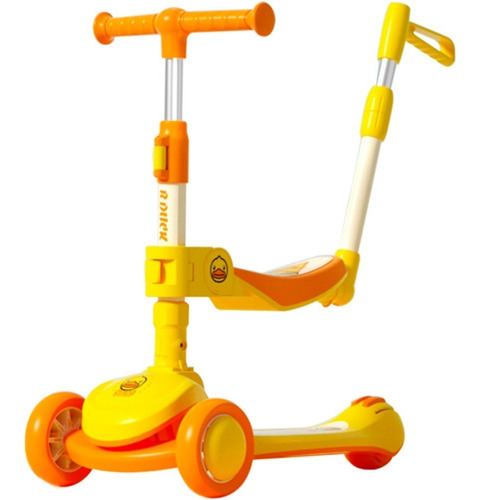 Scooter Infantil 3 En 1 Con Asiento Ajustable Agarradera 