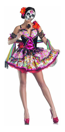 Set De Disfraces Para Mujer Party King Day Of The Dead Con