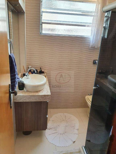 Imagem 10 de 19 de Apartamento Com 2 Dormitórios, 2 Banheiros E 1 Vaga Fechada À Venda, 80 M² Por R$ 375.000 - Marapé - Santos/sp - Ap10725