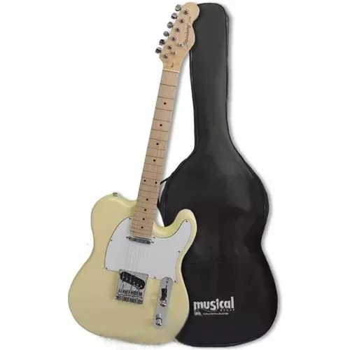 Guitarra Telecaster Strinberg Tc 120s Branca C/ Capa Luxo 