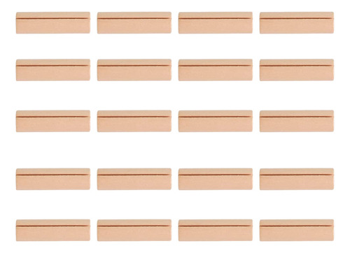 Tarjeteros De Madera, 20 Unidades, Soportes De Madera Para N
