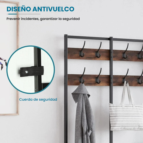 Armario Closet Ropero Portátil Minimalista Con 8 Cajones Marrón