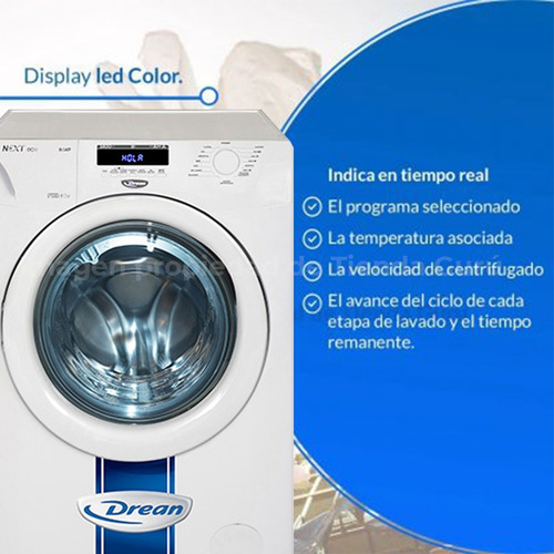 Imagen 7 de 8 de Lavarropas Automático Drean Eco Inverter 8kg 1400rpm 8.14 P