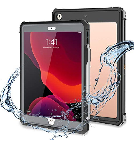 iPad 10.2 Case, iPad 9th Generation Waterproof Case iPad 8th