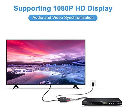 Convertidor De Componente Easycel A Hdmi Con Cable Hdmi De 1
