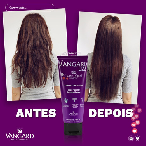 Vangard Lizz: Alisamento Eficaz Sem Formol!