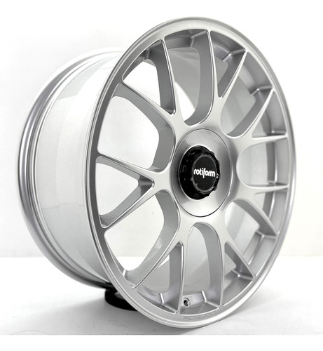Jogo De Rodas Rotiform Tuf Aro 20x9 E 12 Prata Brilhante