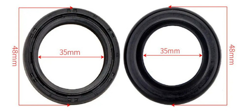 Retenes De Suspensión + Cubrepolvo Suzuki Gs 500 550 650 750