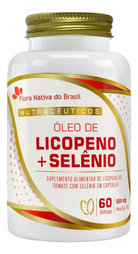 Óleo de Licopeno + Selênio 500mg 60 softcaps - Flora Nativa