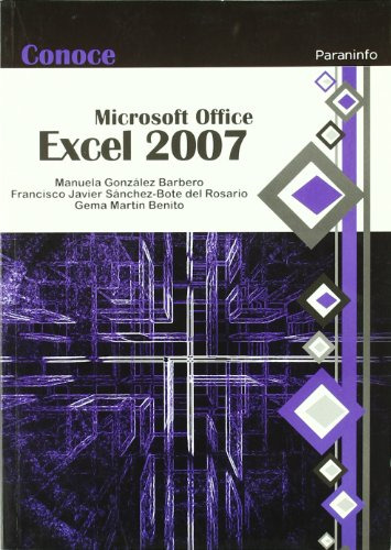 Libro Microsoft Office Excel 2007 (conoce) - Gonzalez Barber