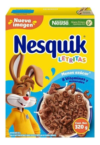 7 Pza Cereal Nestlé Nesquik Letritas 320 G