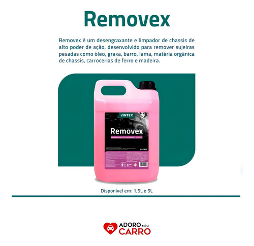 Kit de champú desengrasante Vonixx Alumax Removex 5 l V-floc 3 l