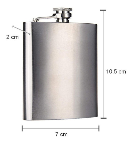 Licorera Whiskera Cantimplora Acero Inoxidable 4 Oz Lw03-ehs