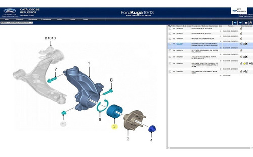 Rodamiento Rueda Ruleman Delantero Kuga Focus Legitimo Ford Genuino