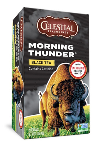 Chá Preto Celestial Importado Torrado Morning Thunder Black