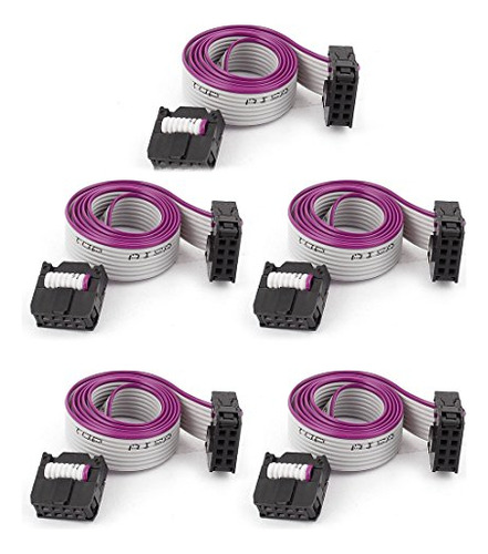 Cable Extensión Idc Fc8p 8 Pin, 40cm, 5 Unidades.