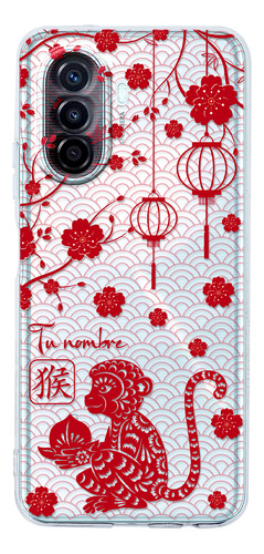 Funda Para Huawei Horóscopo Chino Mono Con Tu Nombre