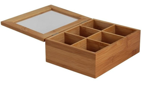 Caja Porta Te Bambú